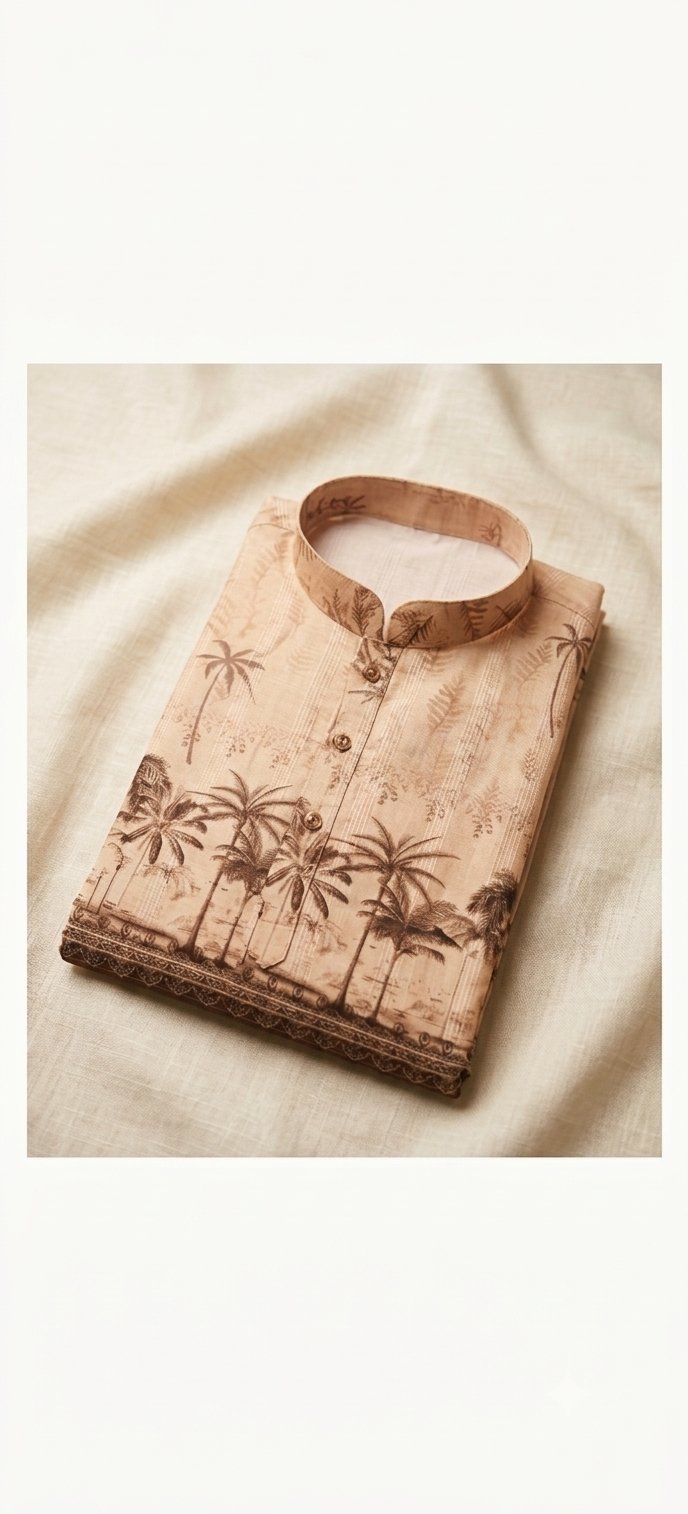 Palm-print kurta — from the LCH range